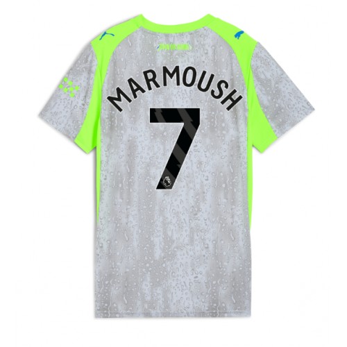 Stroje piłkarskie Manchester City Omar Marmoush #7 Koszulka Trzeciej dla damskie 2025-26 Krótki Rękaw